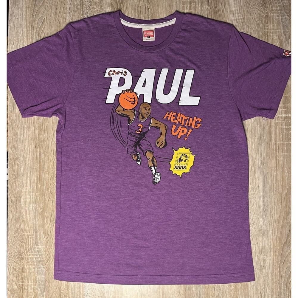 Chris Paul Phoenix Suns Homage Finals Purple Graphic TShirt